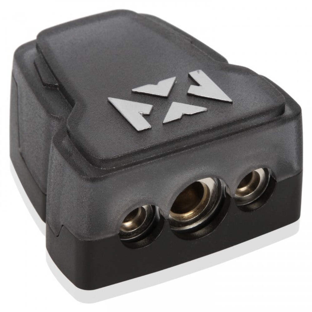 XBTU Universal Positive/Negative Satin Chrome Battery Terminal with 1/0 Gauge