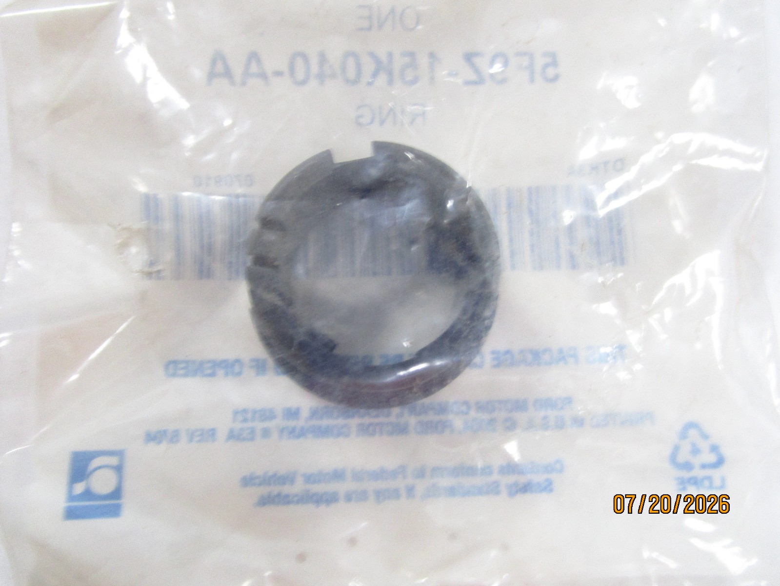 Genuine Ford OEM 5F9Z-15K040-AA Ring - Luminous - Cigar Lighter