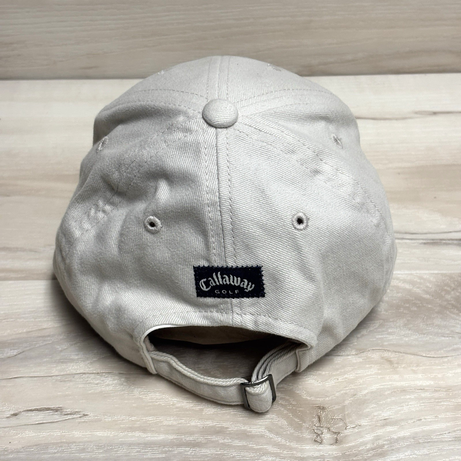 Callaway Golf Cap Hat White Red Logo Adjustable Back