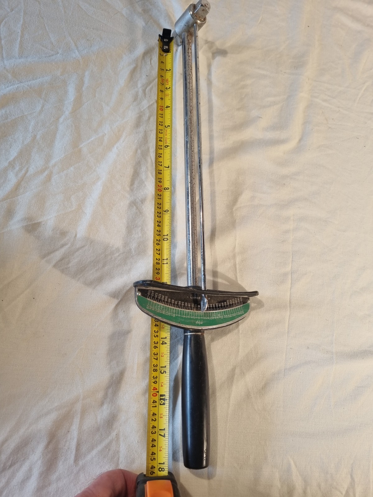 Vintage Torque Wrench Max 150 Pounds