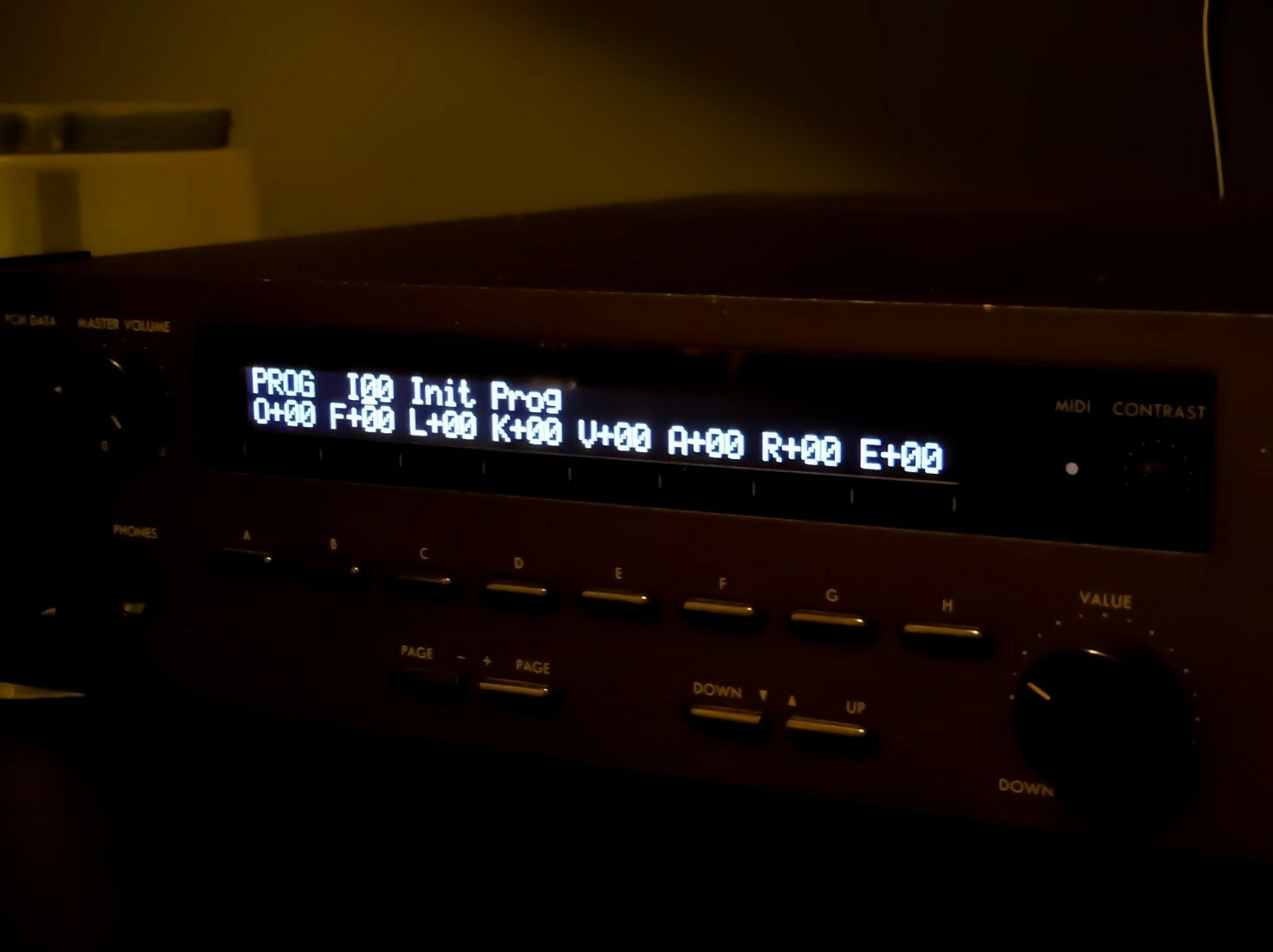 Korg M1 M1R M1REX (Super Enhanced Black) LUX PMVA LED Display !