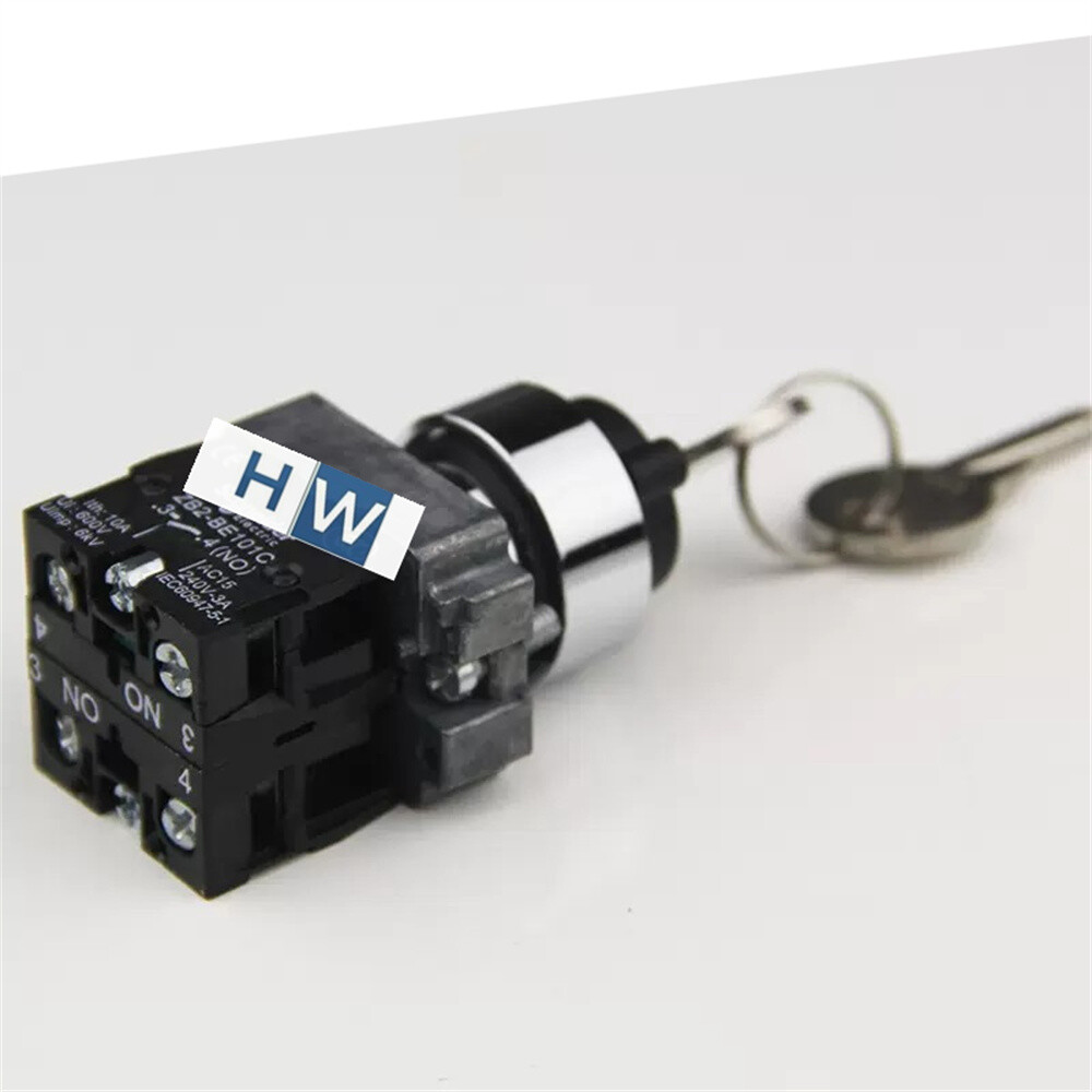 2/Piece NEW Key Selection Switch XB2BG53C XB2-BG53C 2NO 3-gear Self-locking