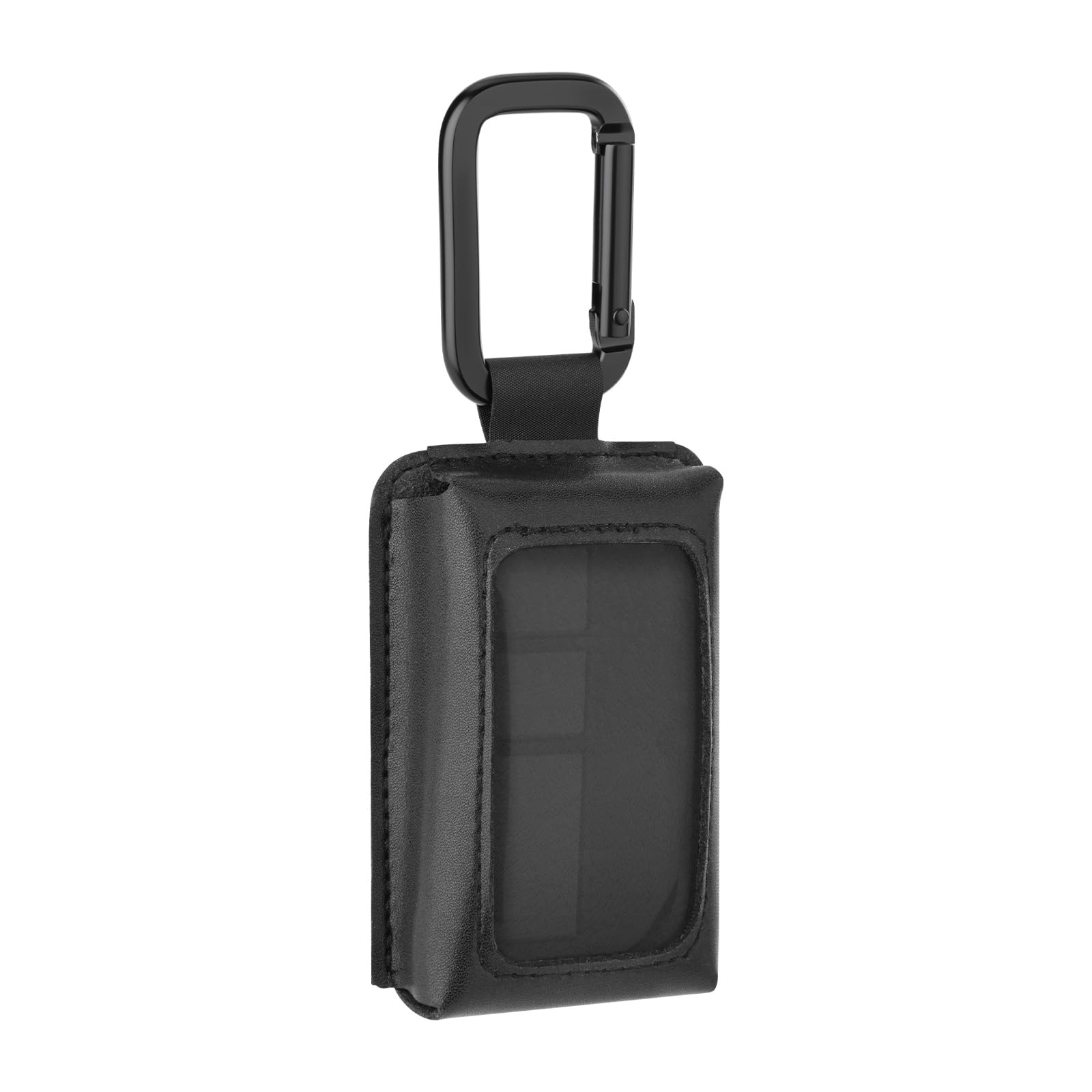 1 PCS Portable Garage Door Opener Carrying Case Carabiner Gate Clicker Black
