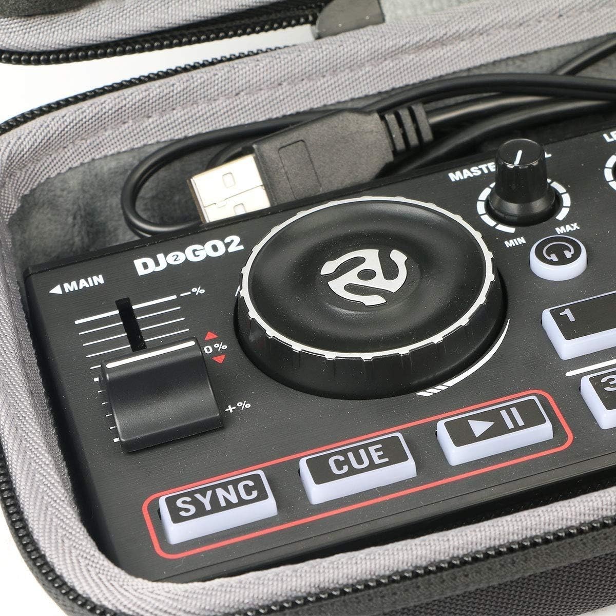 Exquisite Hard Case for Numark DJ2GO2 Touch DJ Controller - Velvet Lining Inside
