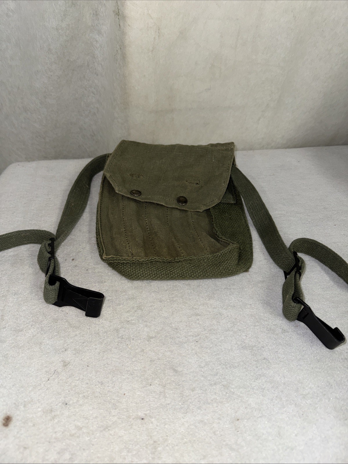 French military mat rifle magazine pouch 5 cell ammo shoulder bag genuine