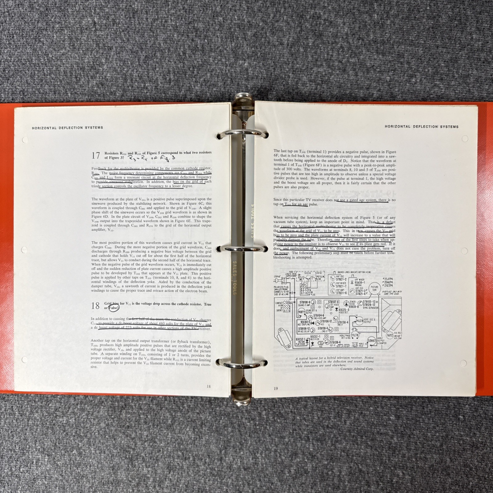 Bell & Howell Schools DeVRY Electronics Television Serving Course 831 - 10 Parts