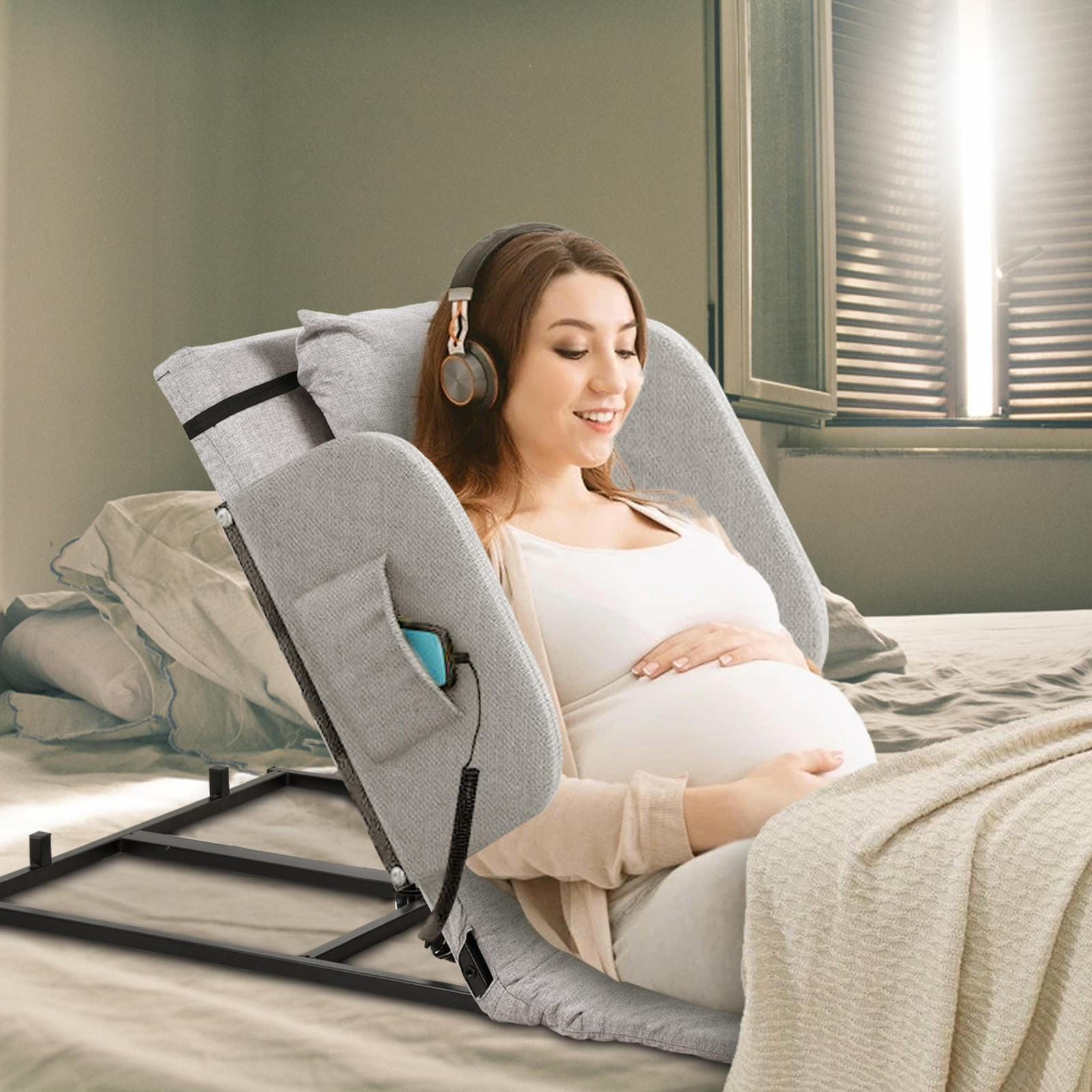 Rest With Backrest Armrest Back Lifting Bed