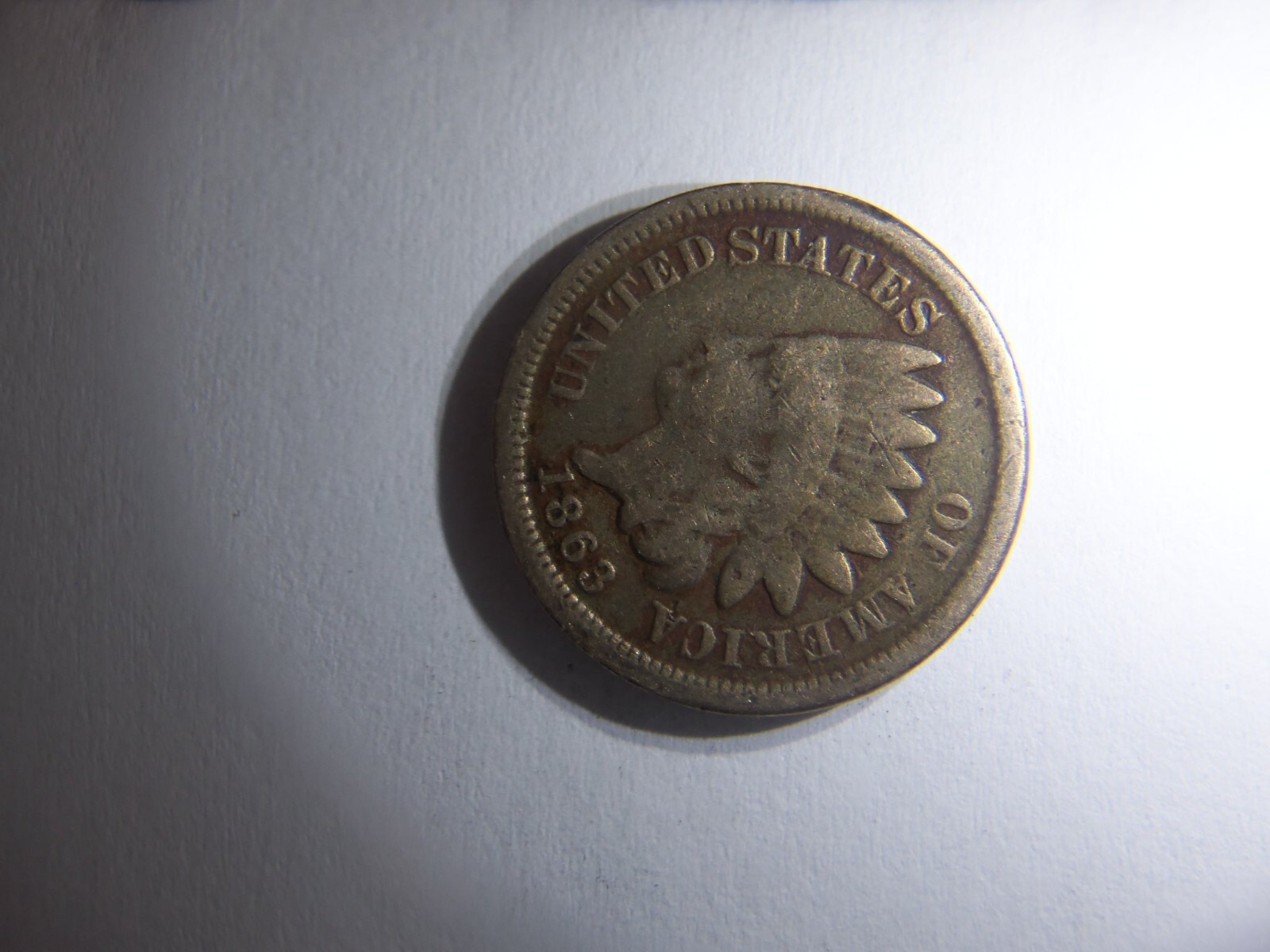 NICE KEY DATE 1863 INDIAN HEAD PENNY