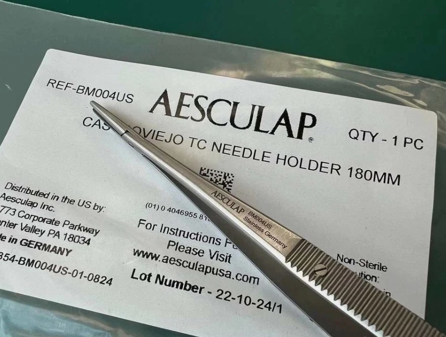 5X AESCULAP BM004US CASTROVIEJO TC NEEDLE HOLDER 180 MM (18cm)