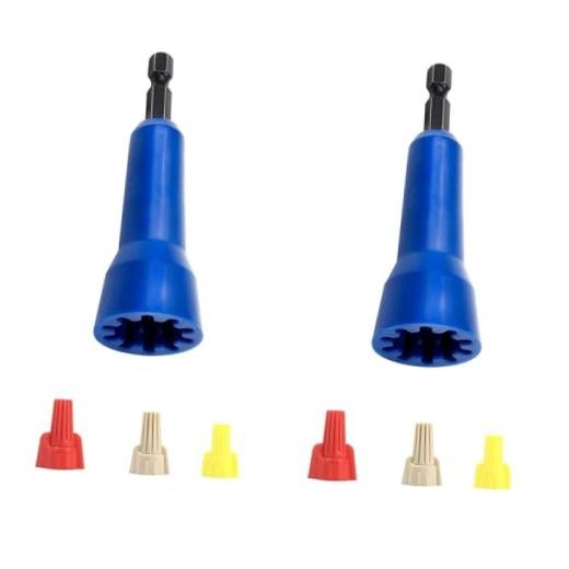 Wire Twisting Tool,Wire Nut Twister,2PCS Blue Ideal Electric Wire Nut Twister