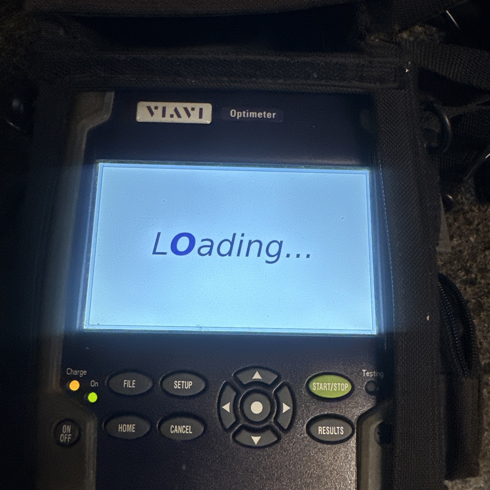 VIAVI Optimeter Optical Fiber Tester EOPT-PONATT with Launch Cable & Case