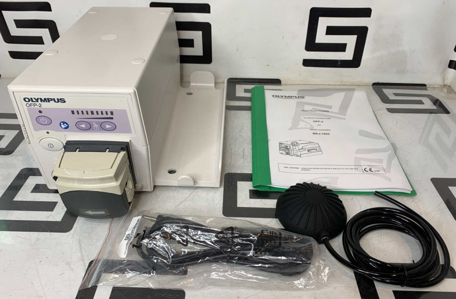 Olympus OFP-2 Endoscopic Flushing Pump Irrigation W/ Footswitch & Manual WARRANT