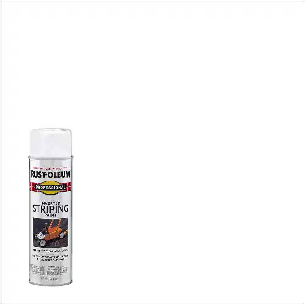 18 Oz. Flat White Inverted Striping Spray Paint