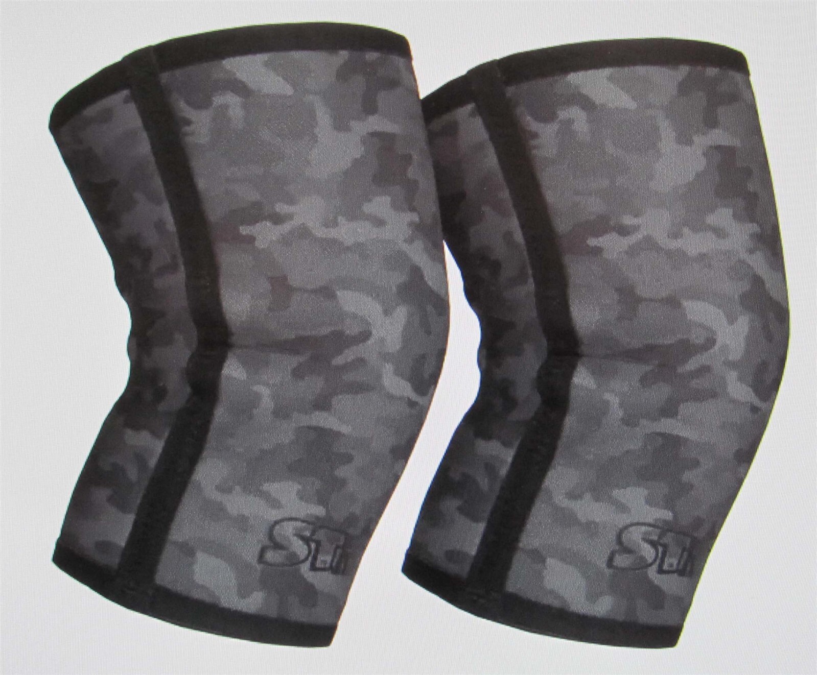 ST (STrong) Knee Sleeves Size Large Black Camo (New)