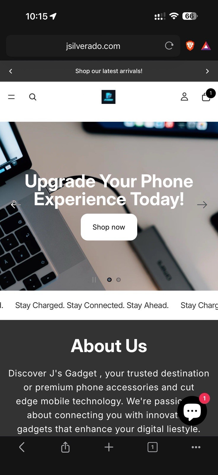 Tech Store Front Shopify Store