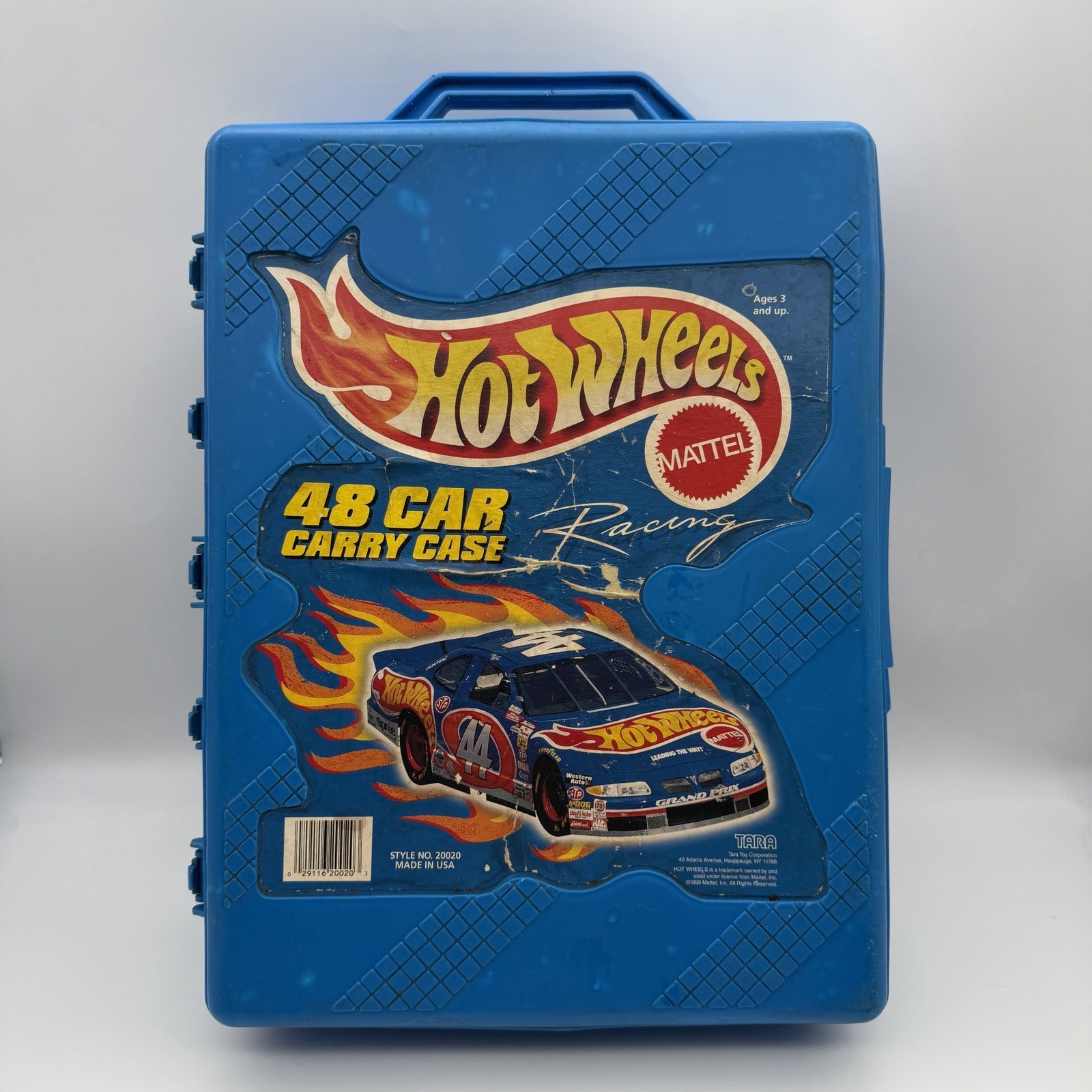 1999 Mattel Hot Wheels Racing 48 Car Carry Case By Tara Style 20010 With 44 Cars