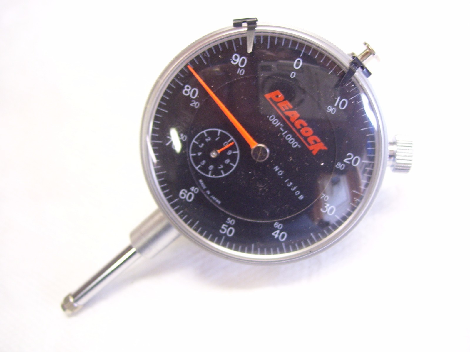 Dial Indicator, PEACOCK 1330B (.001") Grad., 0-1" Range Dial Indicator, Japan
