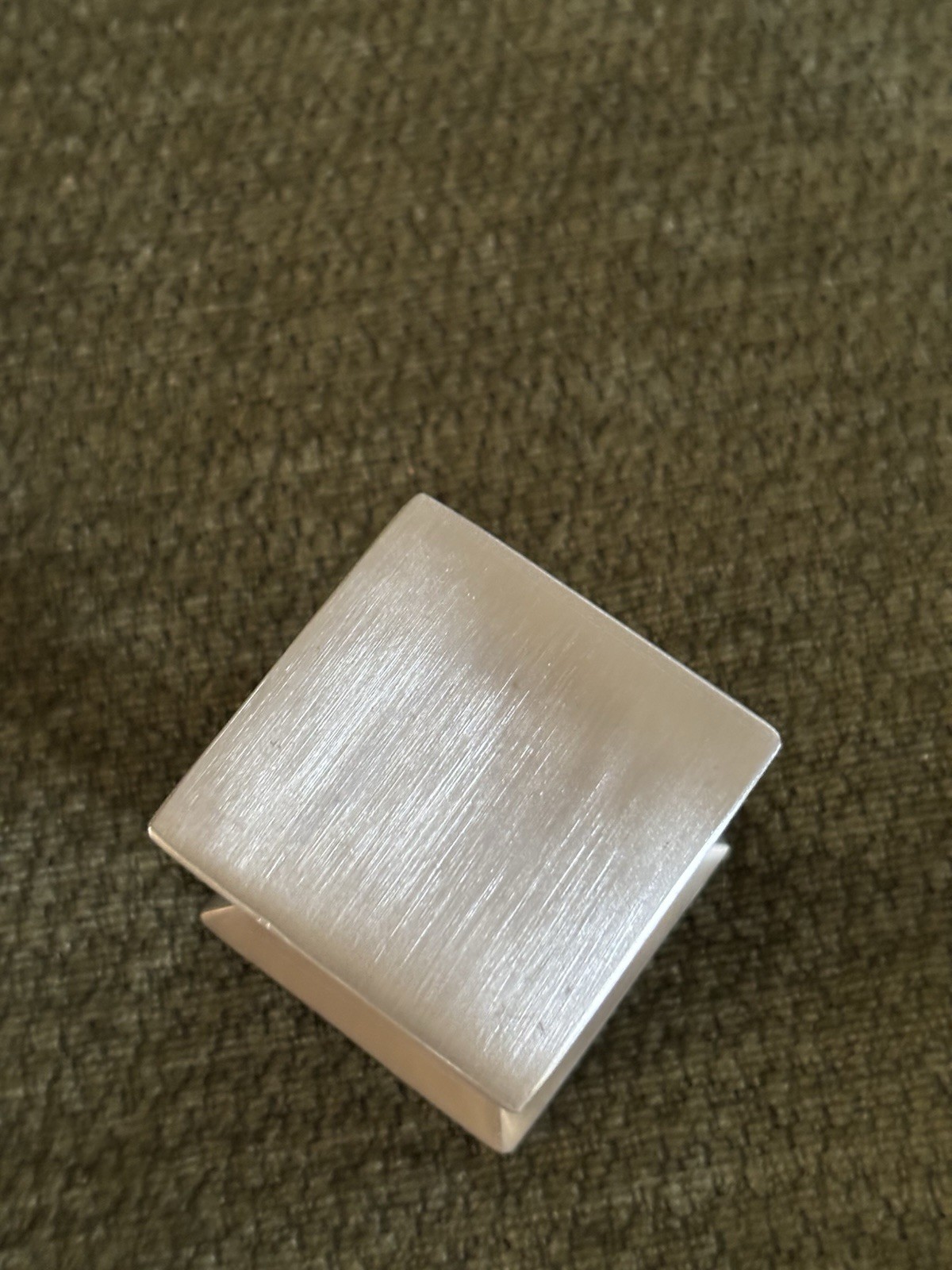 Arts On Desk Stainless Steel Sculpture~2”x2” Slick!