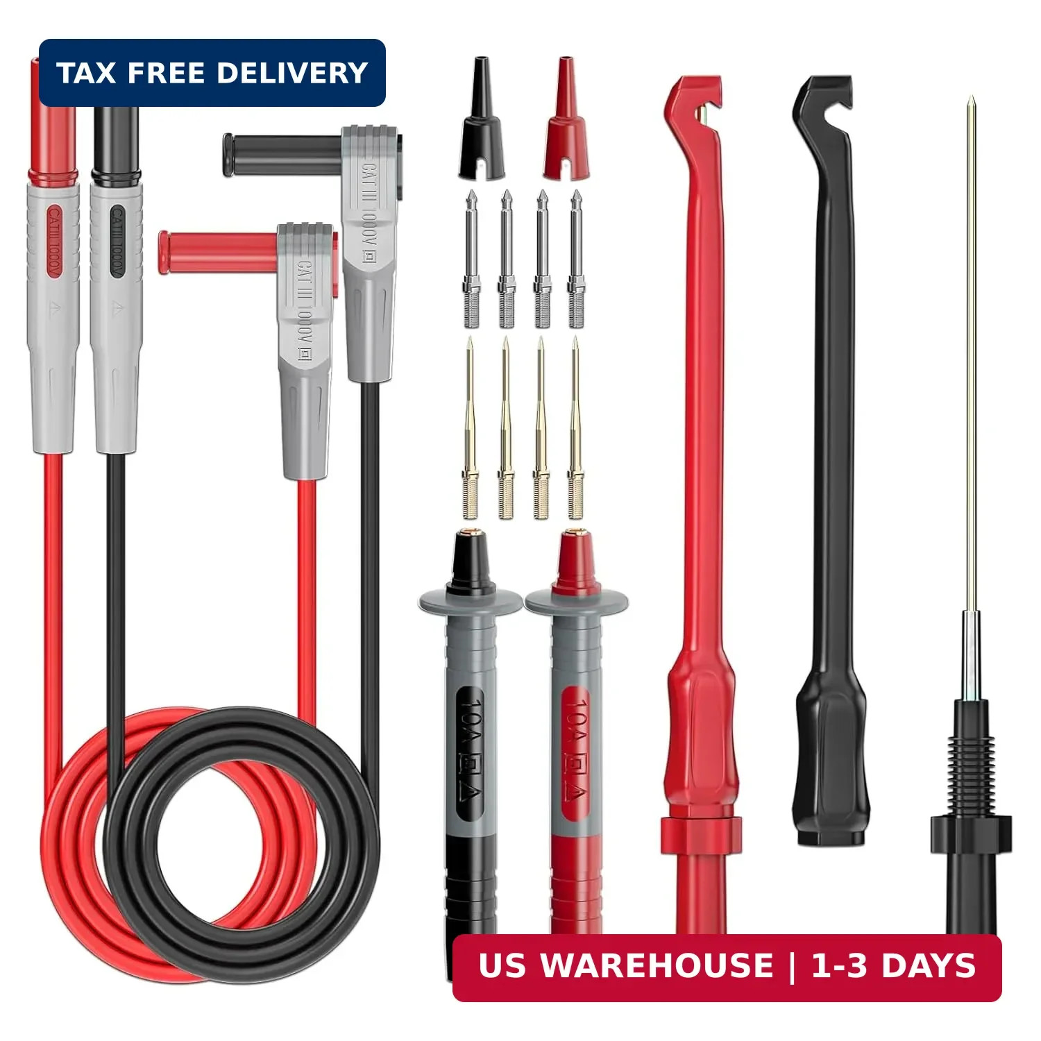 Goupchn Multimeter Automotive Test Leads Kit with Wire Piercing Clip Puncture Pr