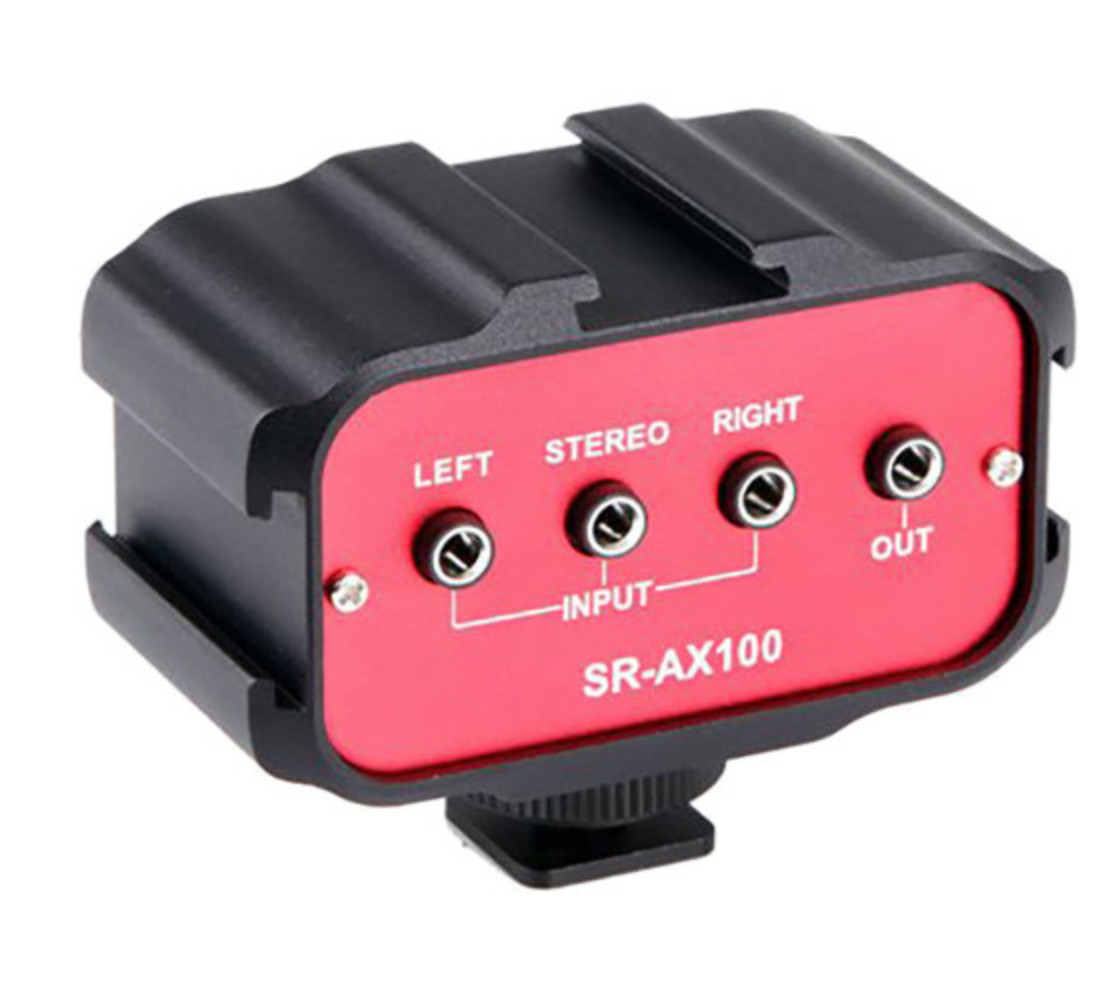 Saramonic SR-AX100 Universal Audio Adapter with 3.5mm Inputs NEW