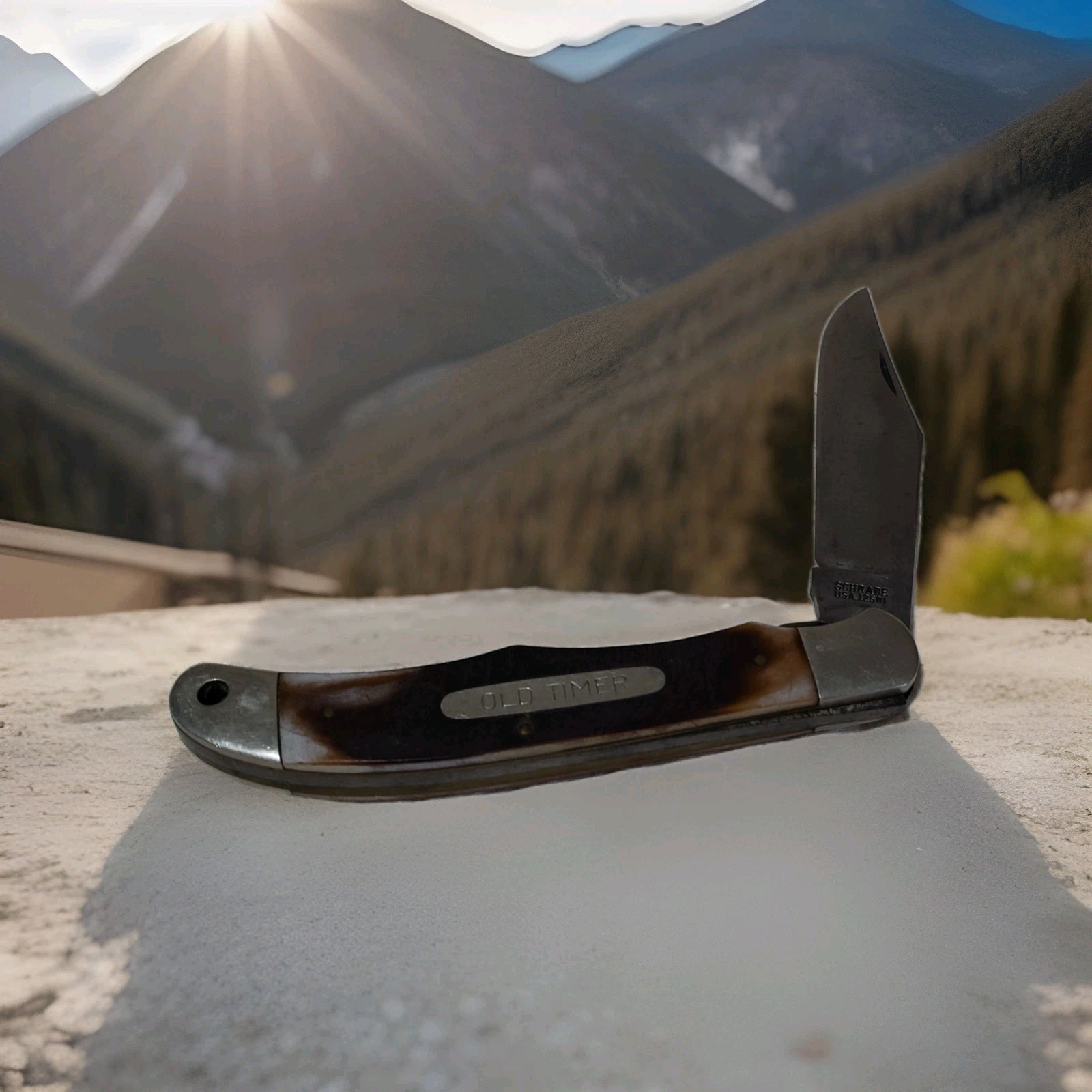 SHRADE OLD TIMER 1250T - VINTAGE FOLDING KNIFE D22