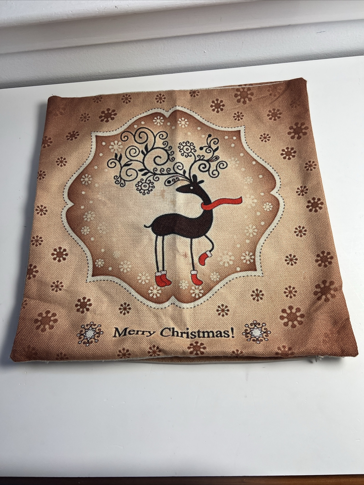 Set 2 17'' Pillow Case Merry Christmas  Throw  Home Decor Cushion Cover