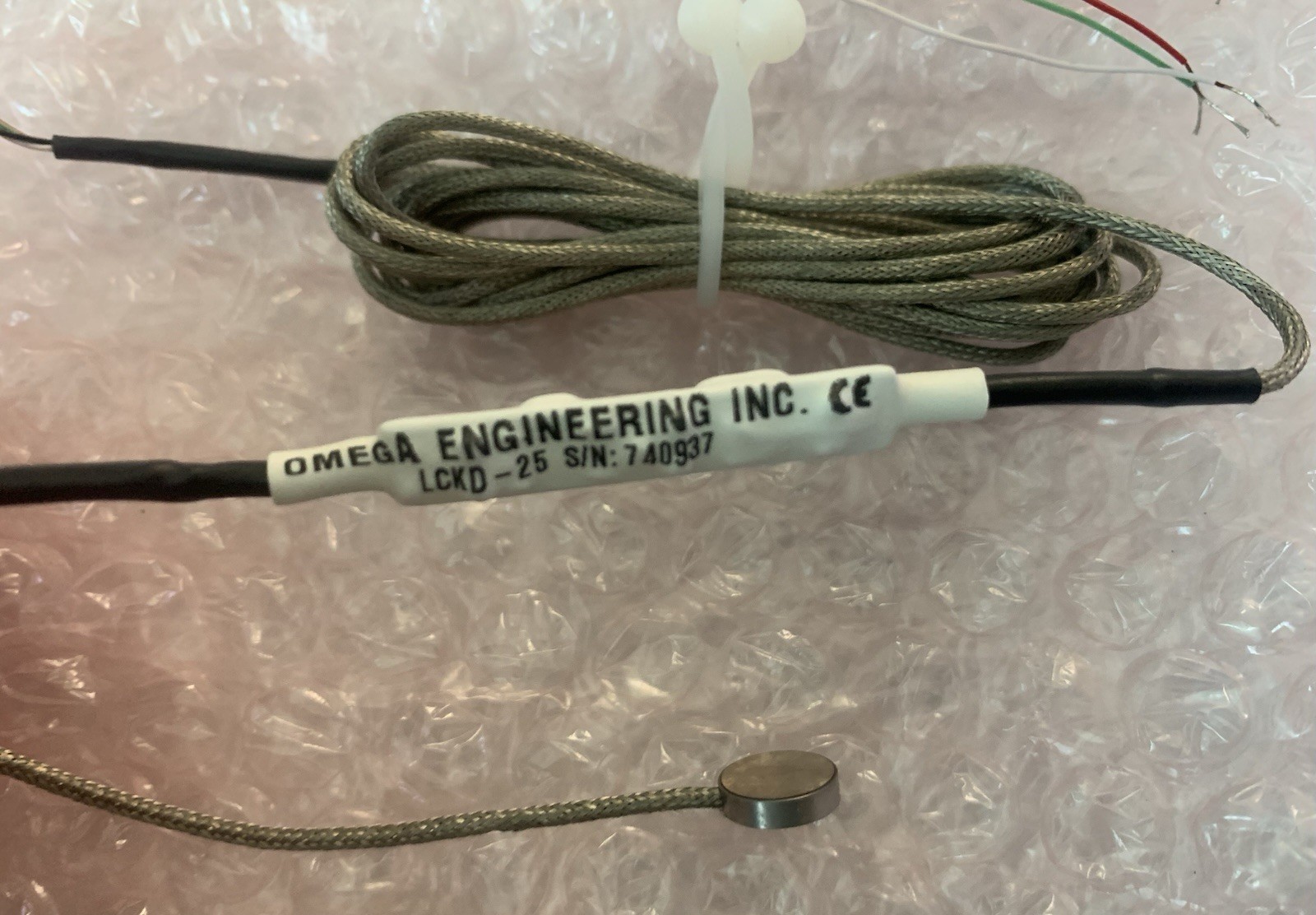 Omega Subminiature Button Compression Load Cell - LCKD-25 - 25lbf