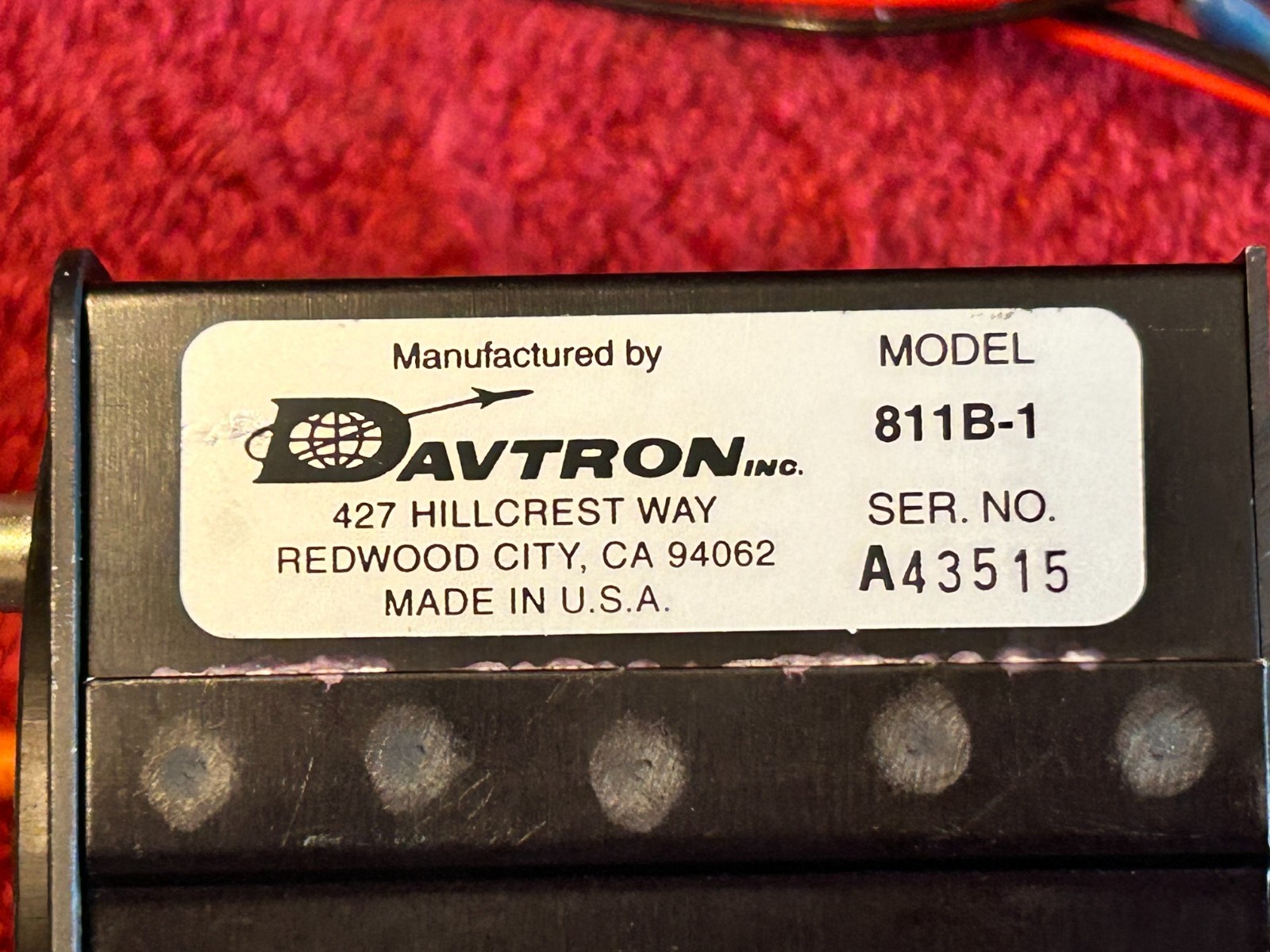 DAVTRON M811B-1 DIGITAL CLOCK 3 IN 1 CHRONOMETER 14 VOLT