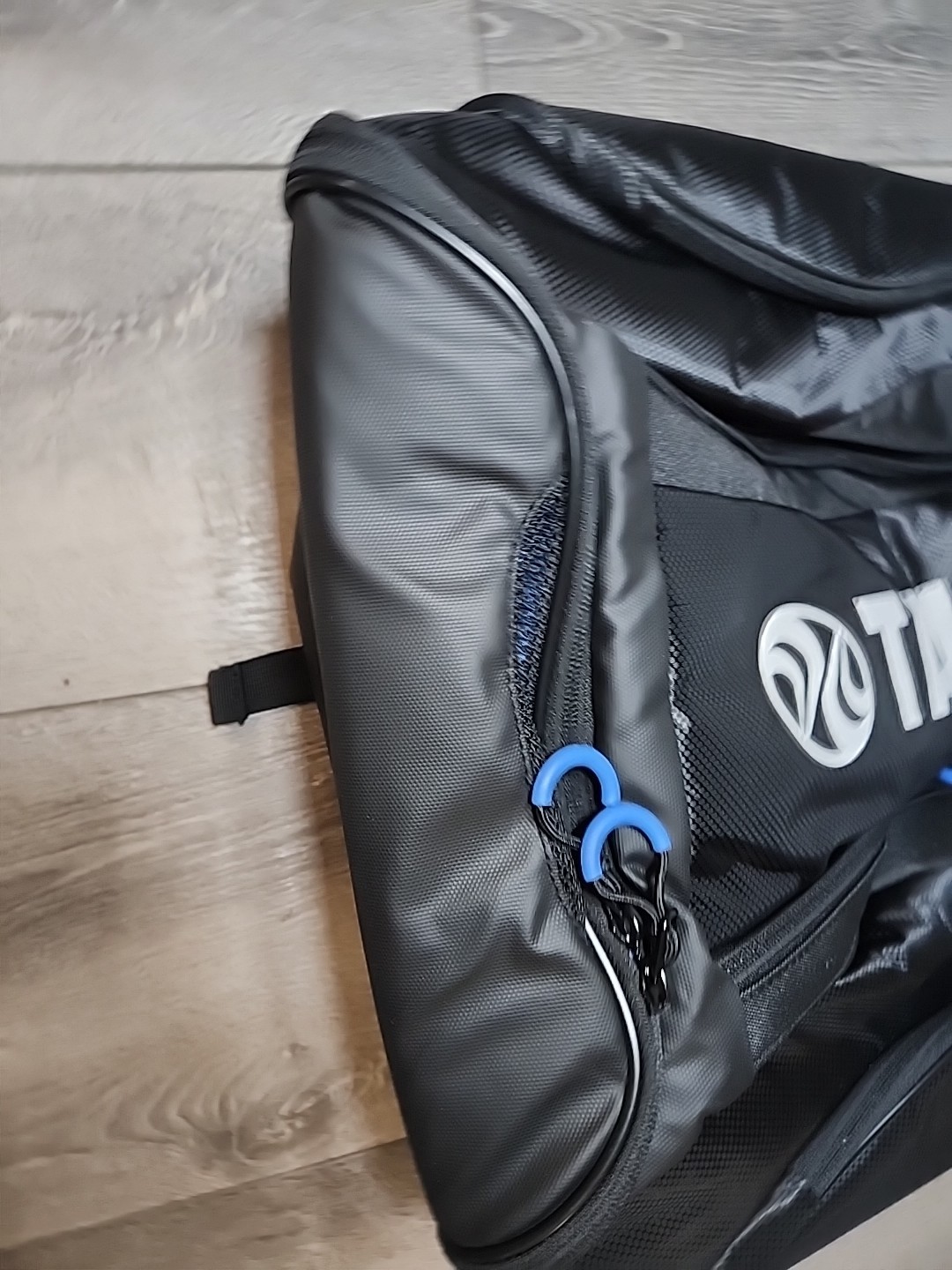 TAKEYA Black And BlUE Bag Backpack New Without Tags
