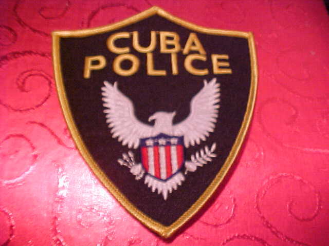 CUBA ILLINOIS POLICE PATCH SHOULDER SIZE UNUSED *************