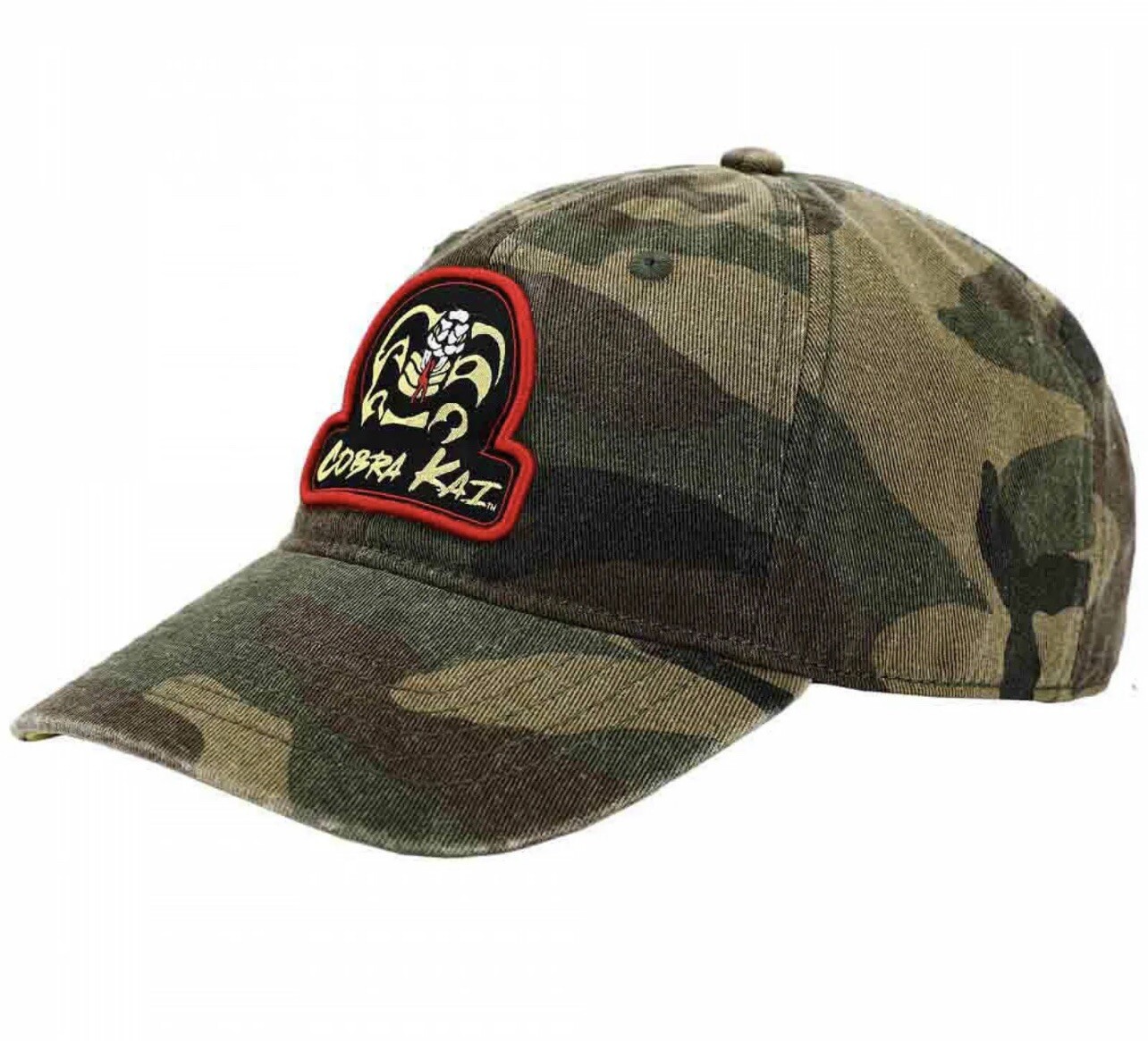Cobra Kai No Mercy Camo Adjustable Hat NWT 2021 Sony Pictures The Karate Kid