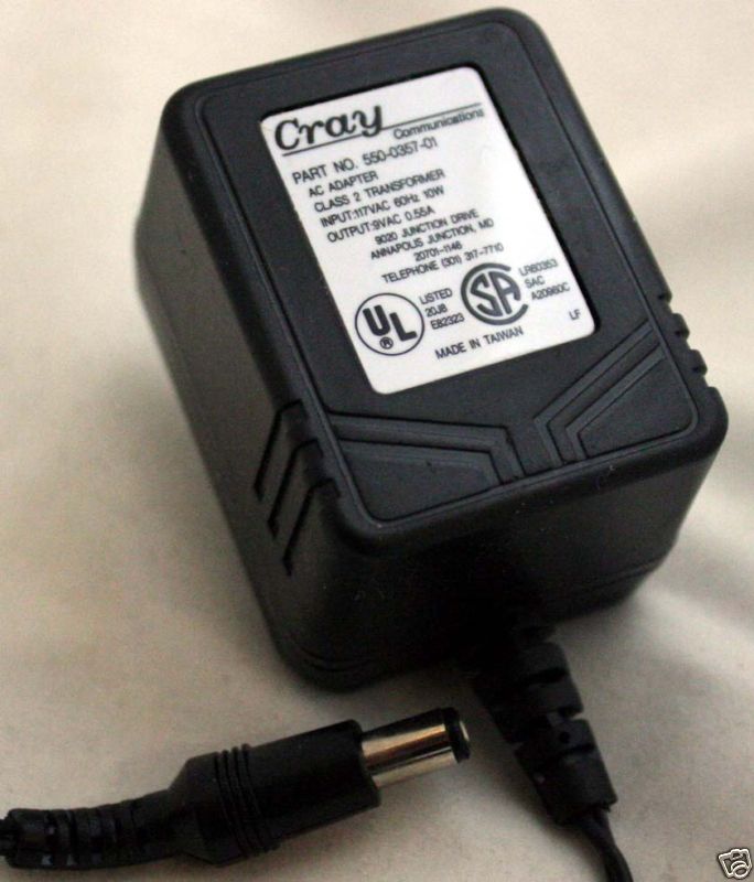 Cray Communications Part No. 550-0357-01 AC Adapter