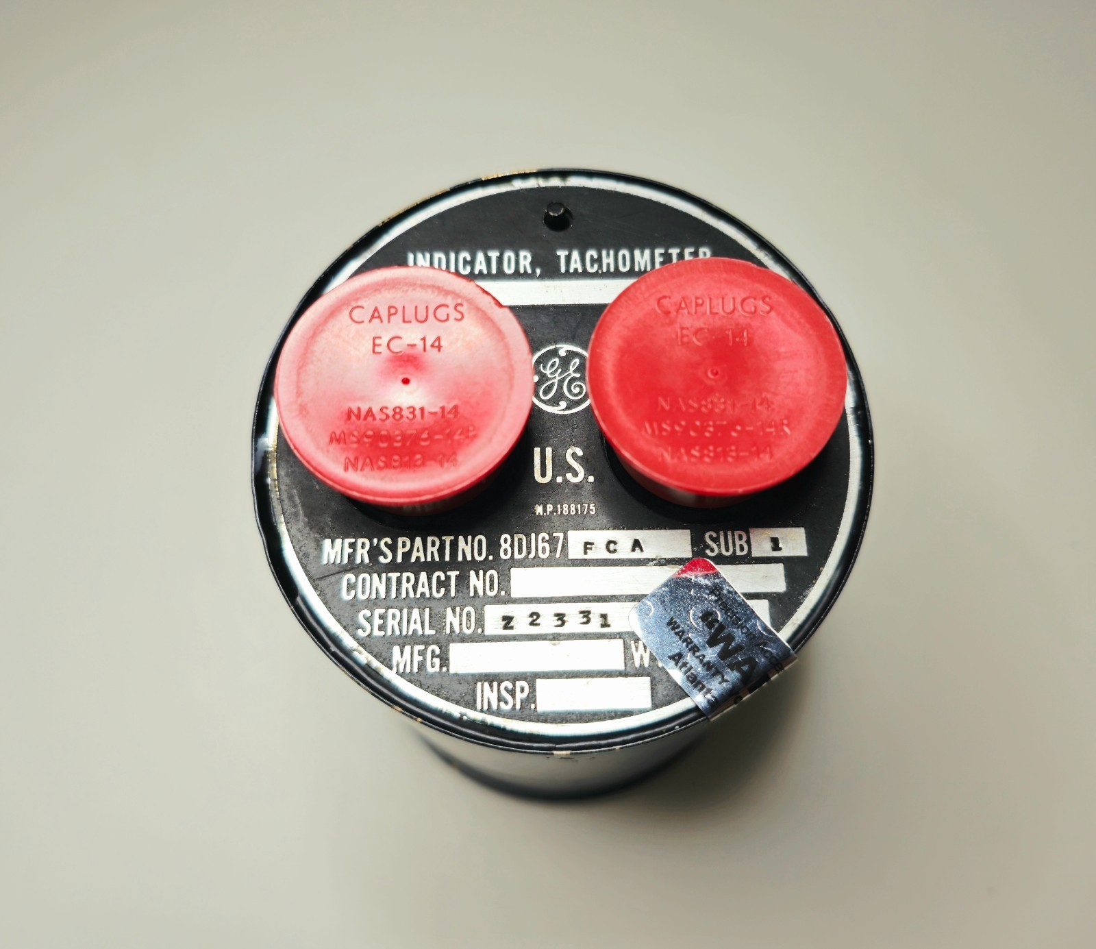 General Electric (GE) Aircraft Tachometer Indicator