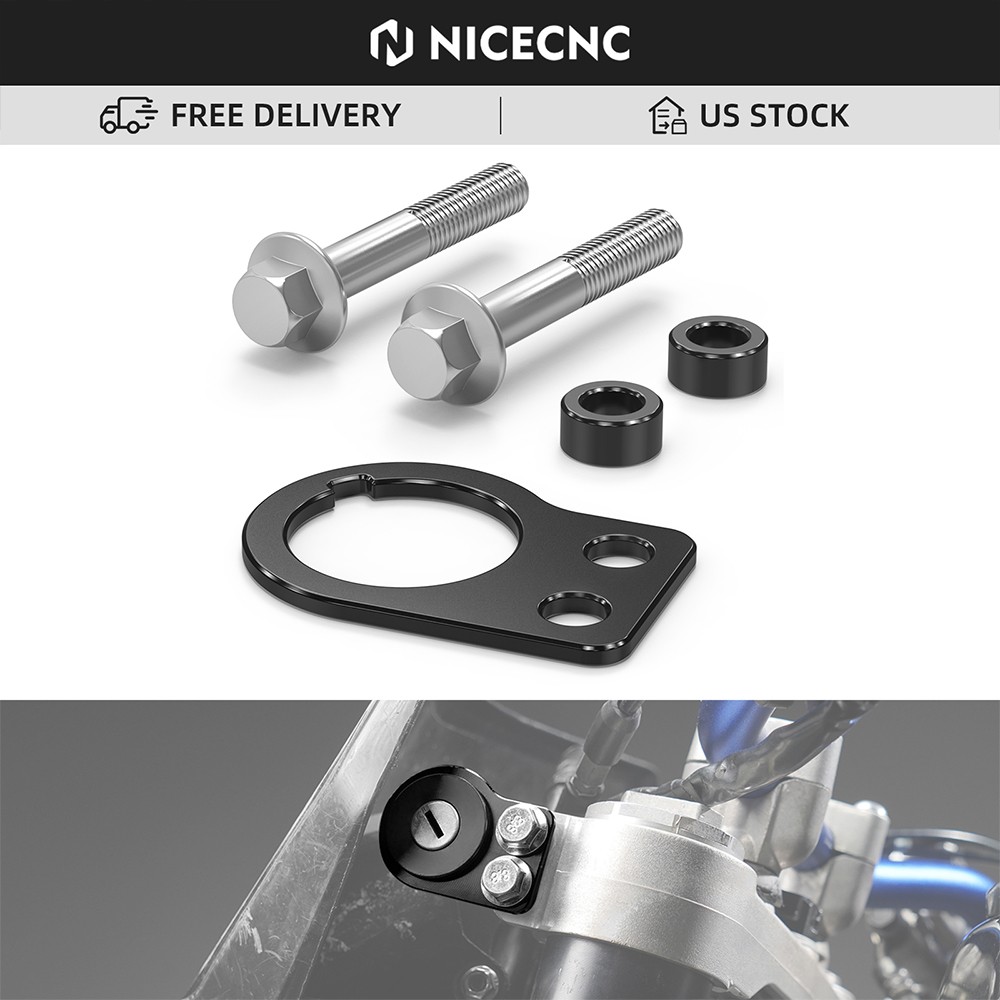 NICECNC Key Switch Relocating Bracket For Suzuki DR-Z400SM DR-Z400SM 2005-2024