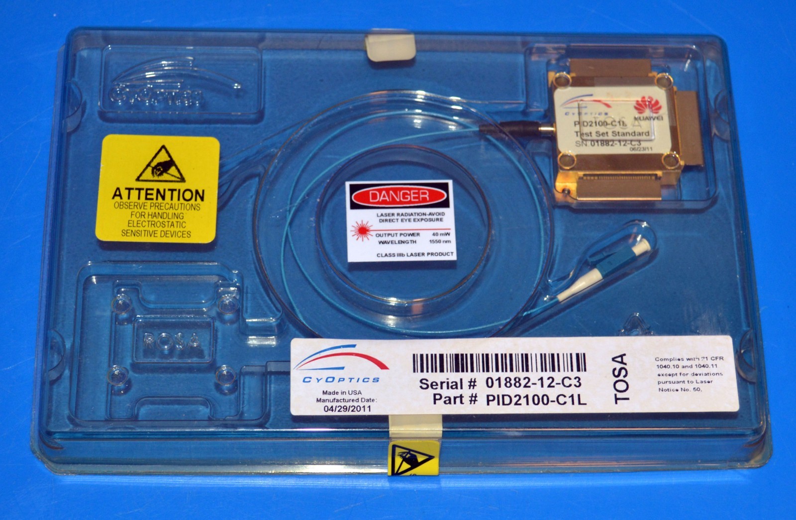 CYOPTICS PID2100-C1L TOSA Transmission Optical Sub Assembly