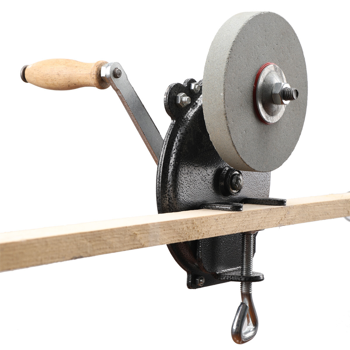 6” Hand Grinder Bench Mount Hand Crank Grinder Sharpener Tool Knives Sharpener