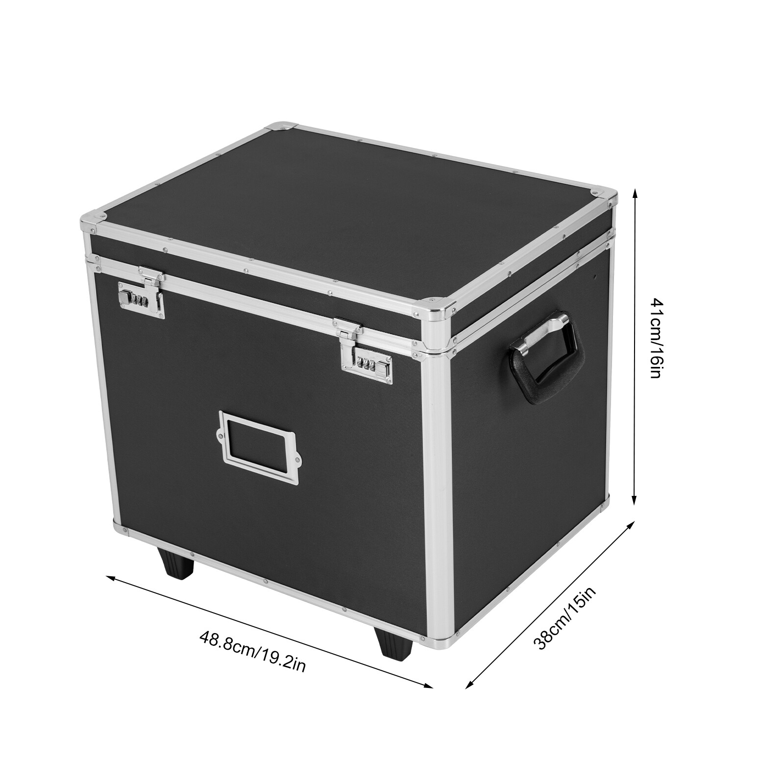 Aluminum Alloy File Lock Box Locking Mobile Business Case Hand pull File Case