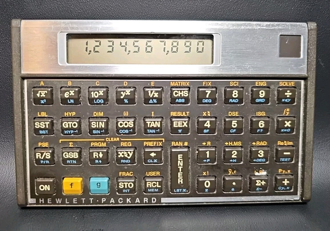 Vintage Hewlett-Packard HP-15C Programmable Scientific Pocket Calculator 1982-89