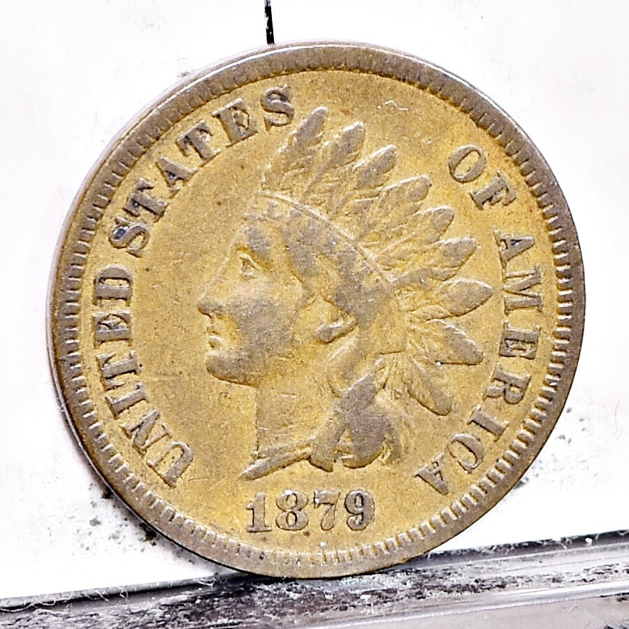 1879 Indian Cent - V Ch VF (#58967-L)