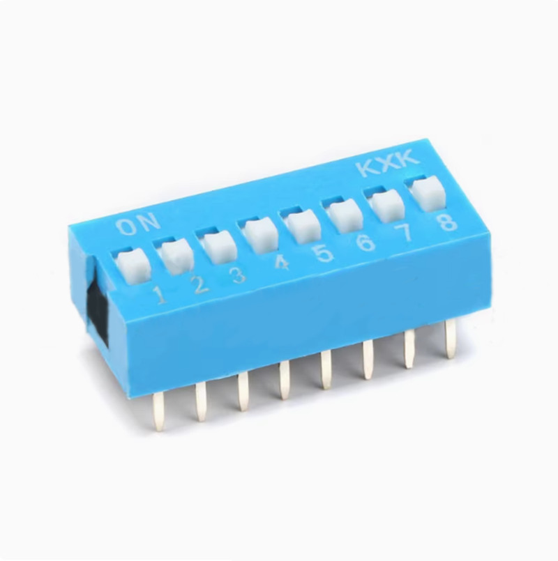 1pcs Blue/Red 2.54mm Pitch Double Row DIL Slide Dip Switch Modules