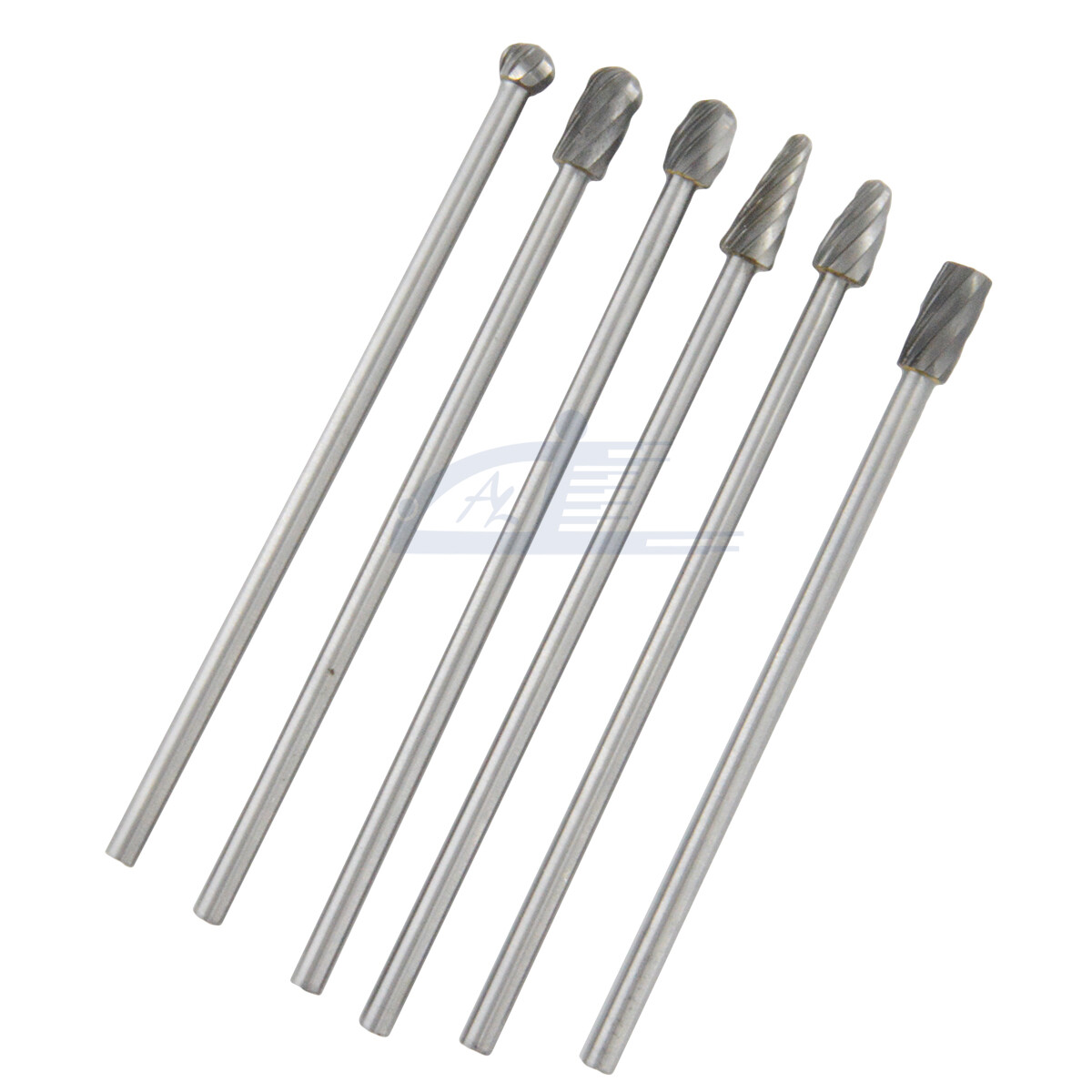 6pcs 10mm Rotary Aluminum Cut Burr 6mm 1/4" Shank 150mm Long Reach Carbide Burs