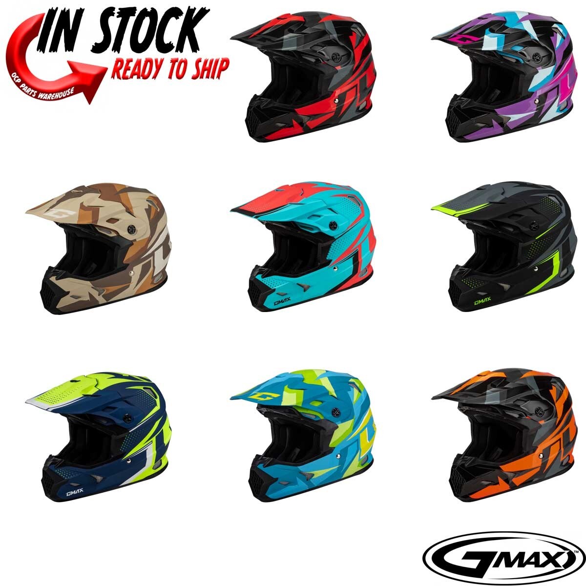 NEW! 2025 GMAX MX-96 MOTOCROSS OFFROAD HELEMT - PICK SIZE & COLOR