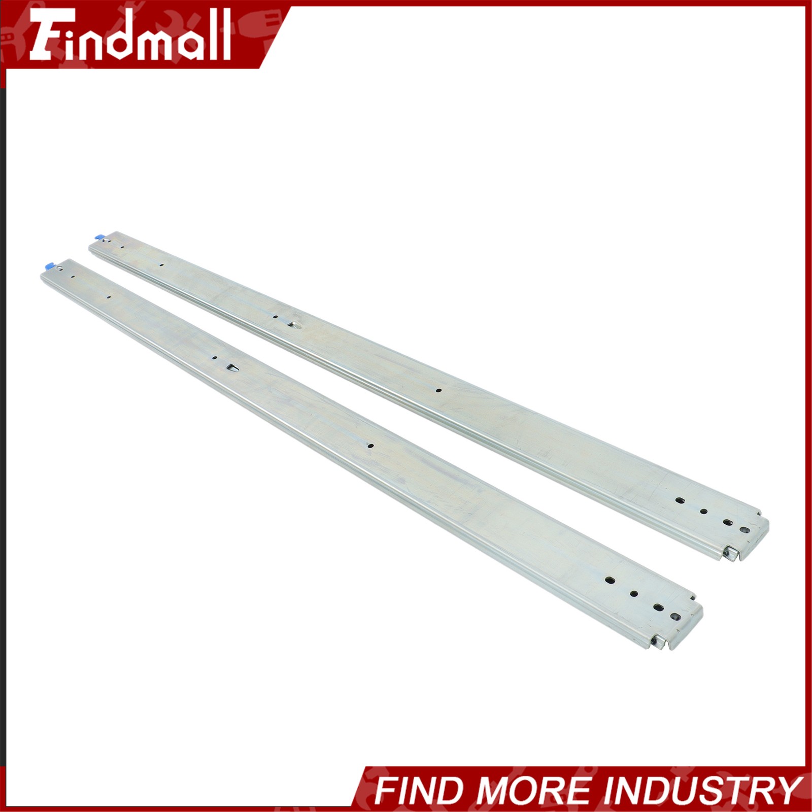 Findmall Heavy Duty 56" Drawer Slides w/Lock 500lb - Full Extension Ball Bearing