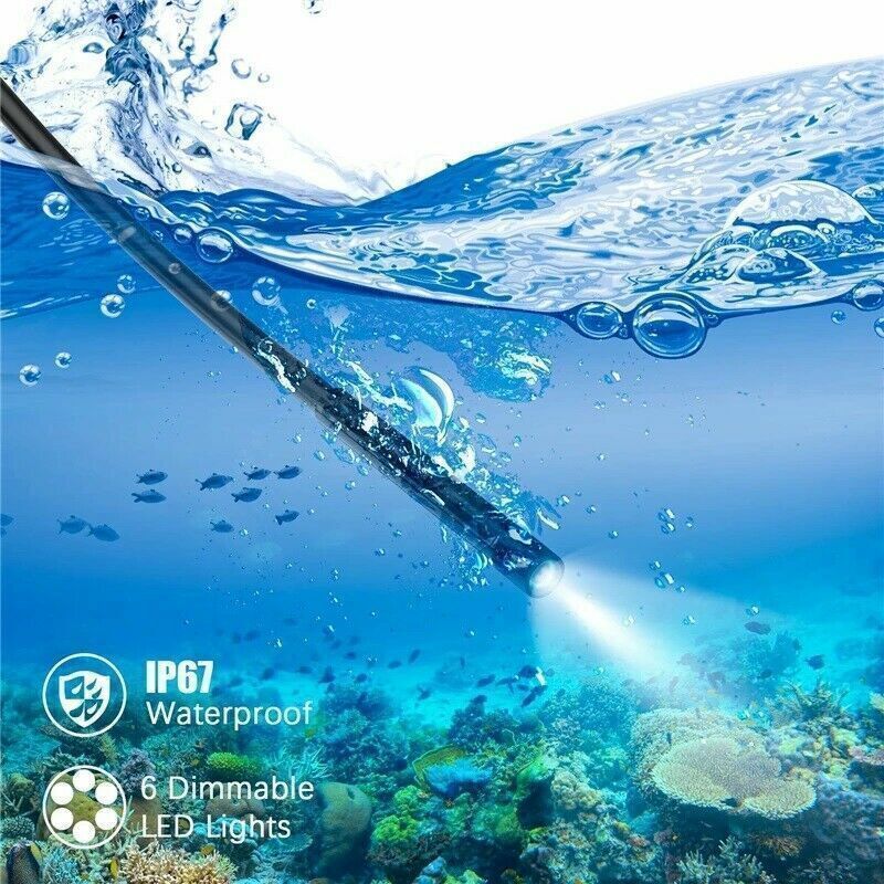 WIFI Endoscope Borescope Snake Inspection Camera HD 2.0MP for Phone Android 10M