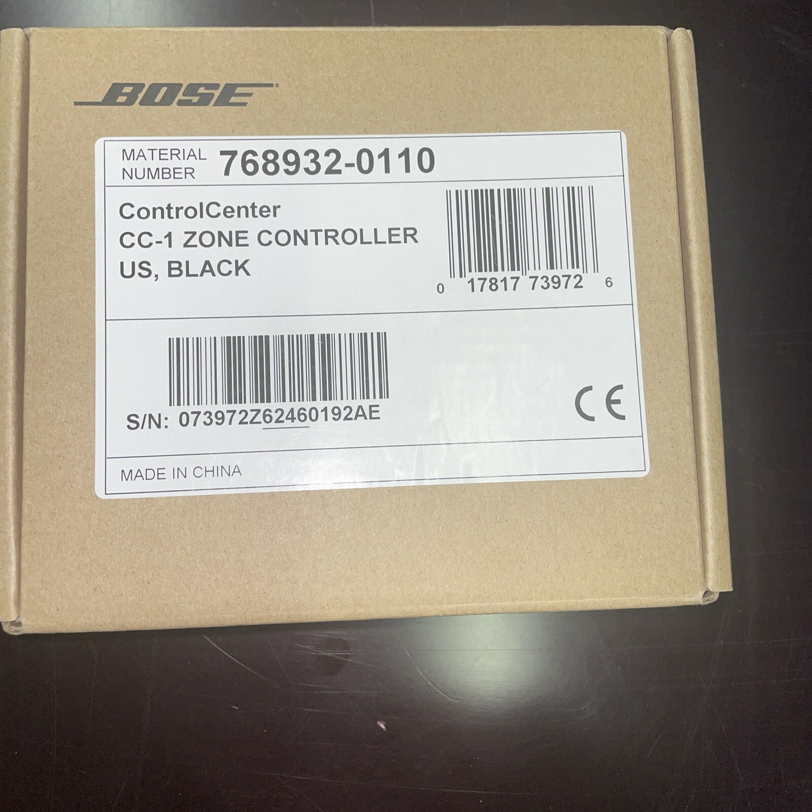 Bose Professional ControlCenter CC-1 Zone Controller - Black