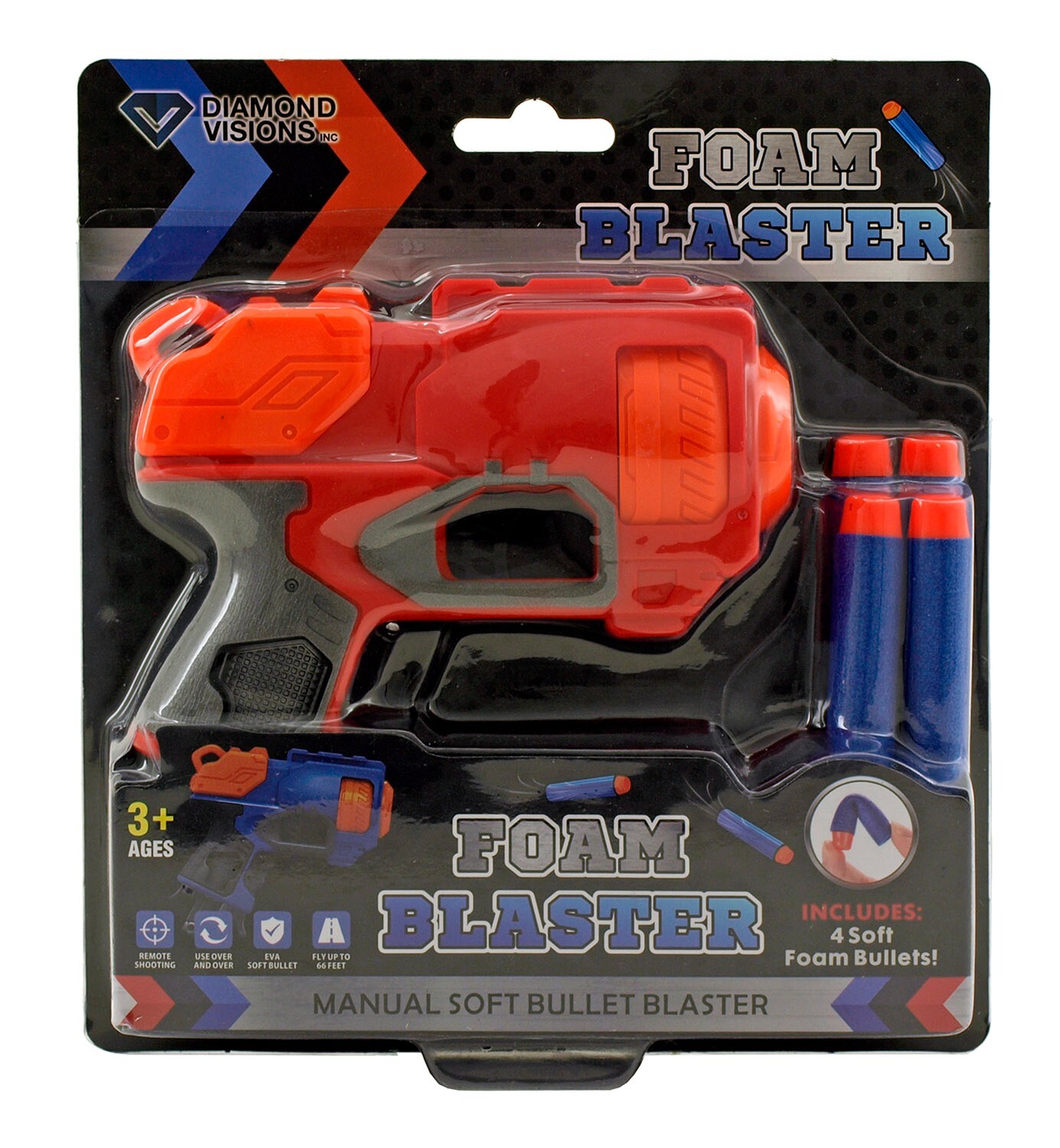 Space Age Soft Foam Blaster Air Gun Pistol for Kids