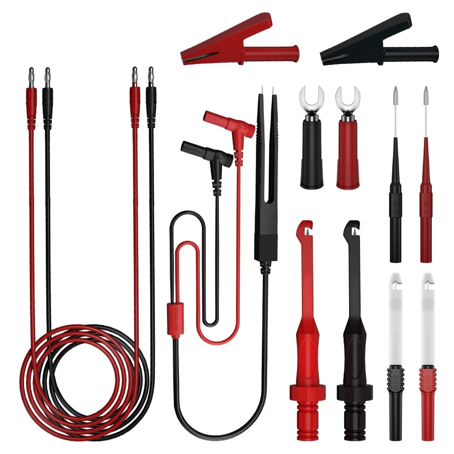 13pcs 4mm Banana PlugTest Leads Kit Digital Electrical Test Probes Set Fully ...
