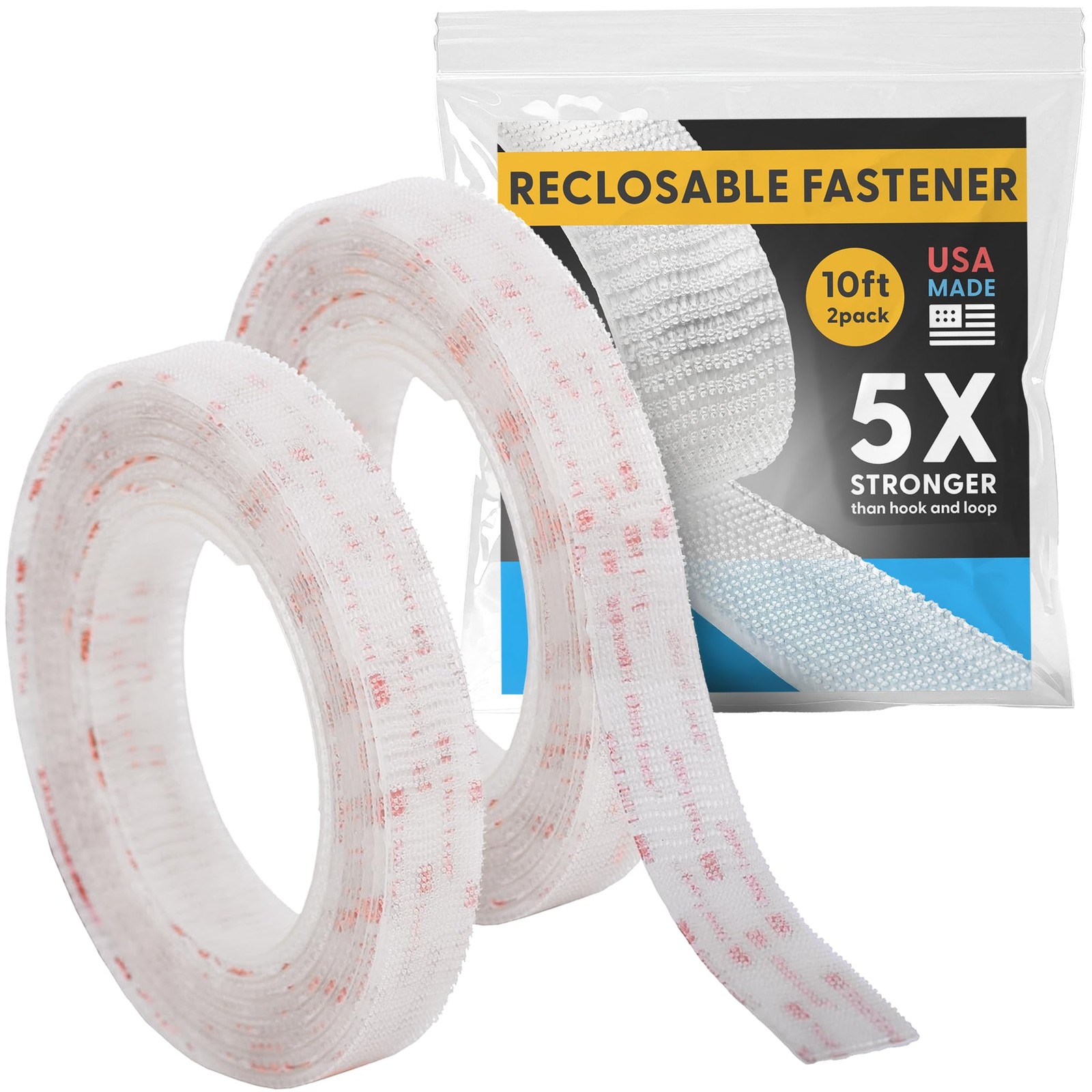 Industrial Strength -10FT 2Pack - Clear Indoor/Outdoor Adhesive Mounting Tape-