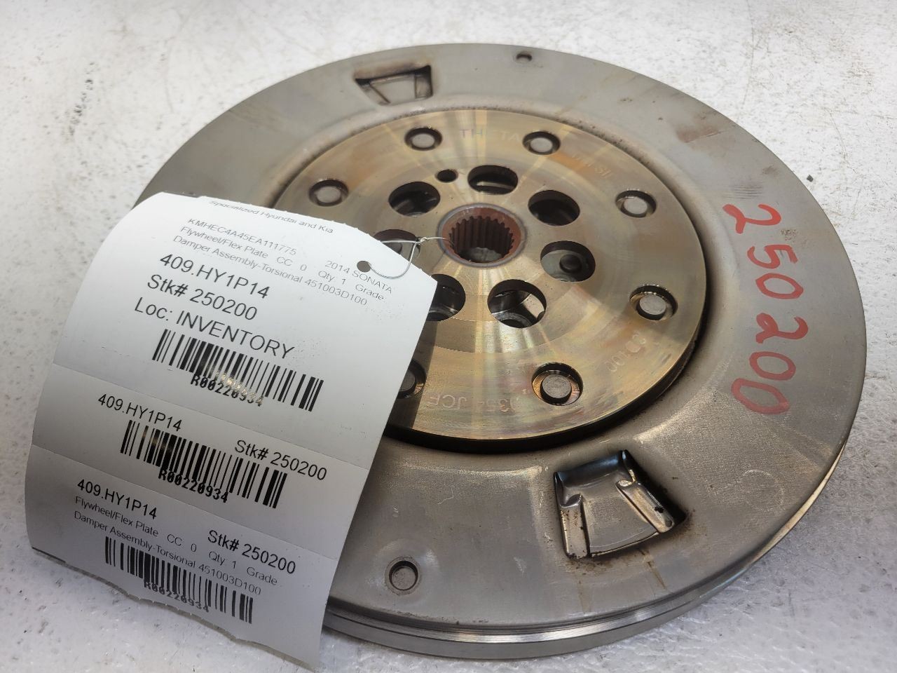 2011-2014 Hyundai Sonata Hybrid Damper Assembly Torsional 45100-3D100