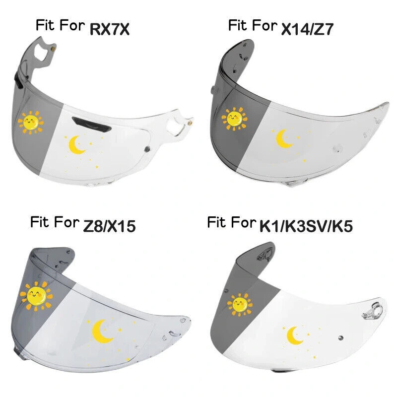 Photochromic Visor Fit For SHOEI X14 Z7 RX7X Z8 K1 K3SV K5 Helmet Visor Lens